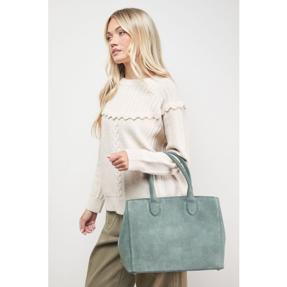 Francesca Suede Tote Bag