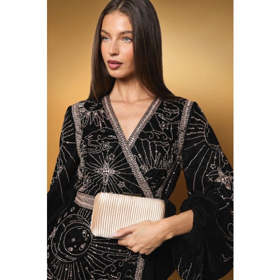 Brooke Satin Clutch Bag