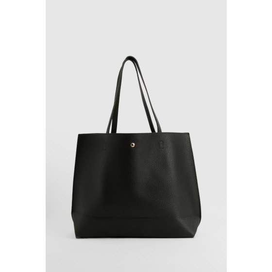 Large Popper Tote Shopper Bag