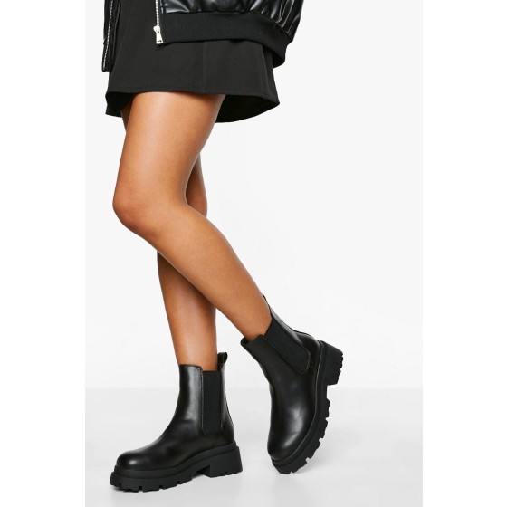 Chunky Double Sole Chelsea Boots
