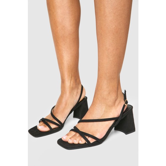 Wide Fit Mid Block Slingback 2 Part Heels