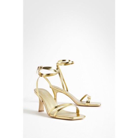 Wide Fit Double Strap Flat Heel Sandals