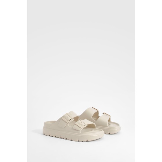 Wide Fit Double Strap Buckle Sliders