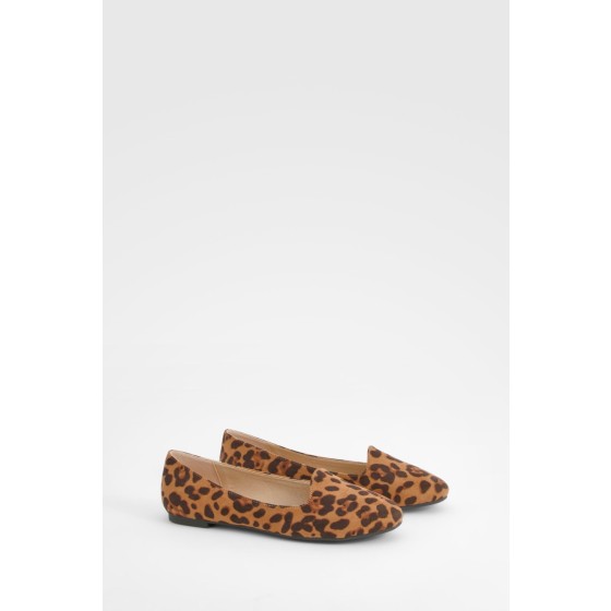 Leopard Basic Slipper Ballet Flats