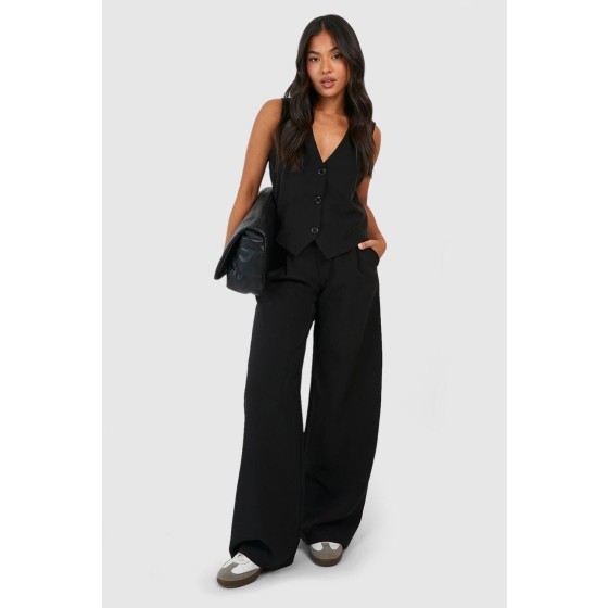 Petite Tailored Wide Leg Trouser