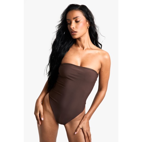 Petite Swimwear Essentials Bandeau Swimsuit