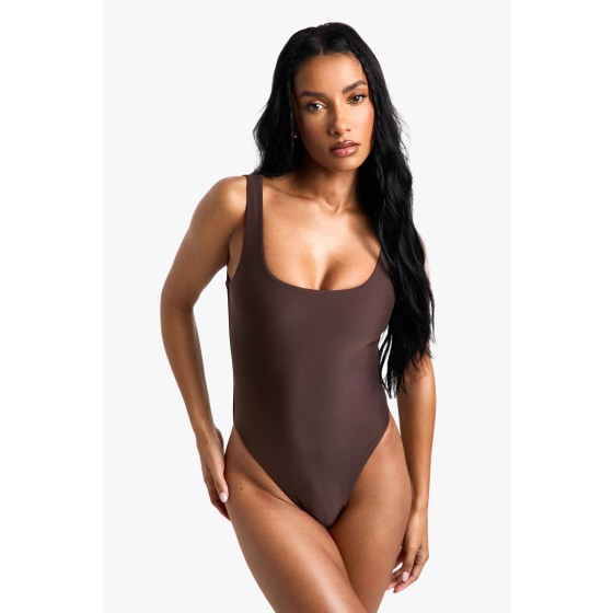 Petite Swimwear Essentials Square Neck Swimsuit