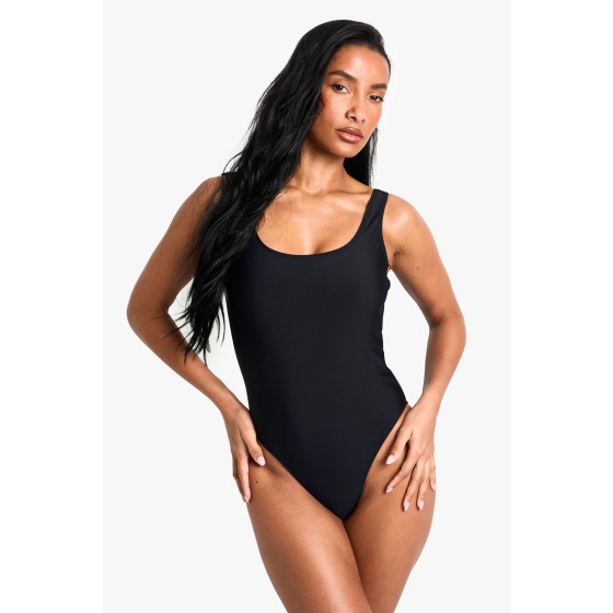 Petite Swimwear Essentials Square Neck Swimsuit