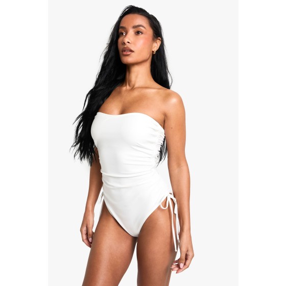 Petite Swimwear Essentials Ruched Swimsuit