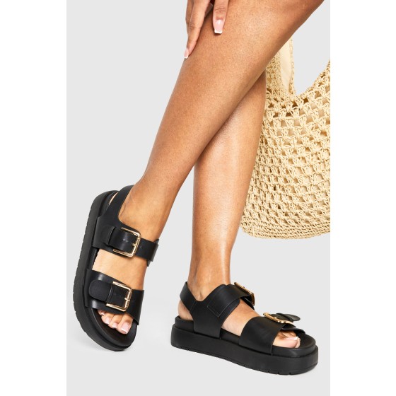 Buckle Detail Chunky Dad Sandals