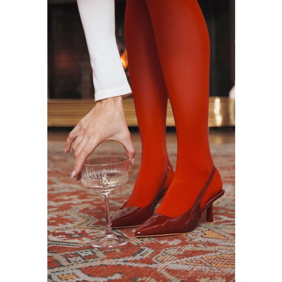 Low Stiletto Slingback Court Shoes