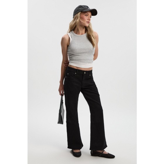 Petite Comfort Stretch Low Waist Bootcut Jean