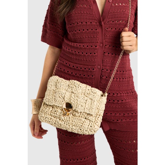 Straw Cross Body Bag