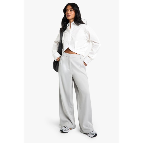 Petite Tailored Wide Leg Trousers