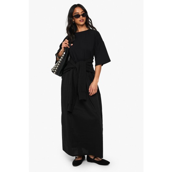 Petite Jersey Cotton Mix Smock Dress