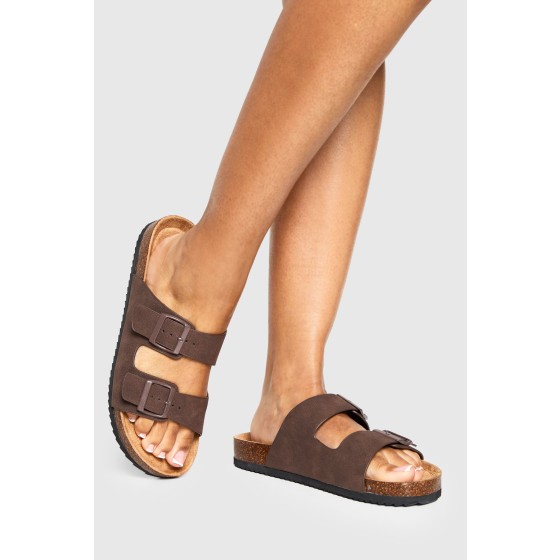 Buckle Double Strap Sandal