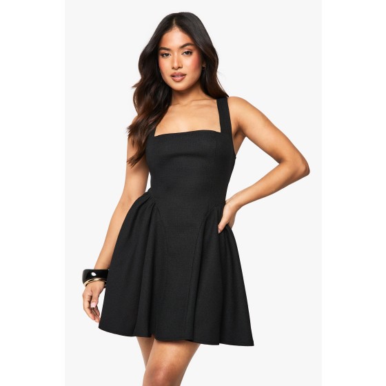 Petite Fitted Skater Dress