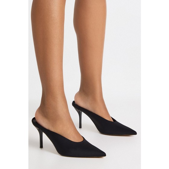 Pointed Mule Court Shoes