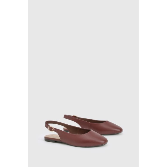 Wide Fit Pointed Slingback Flats