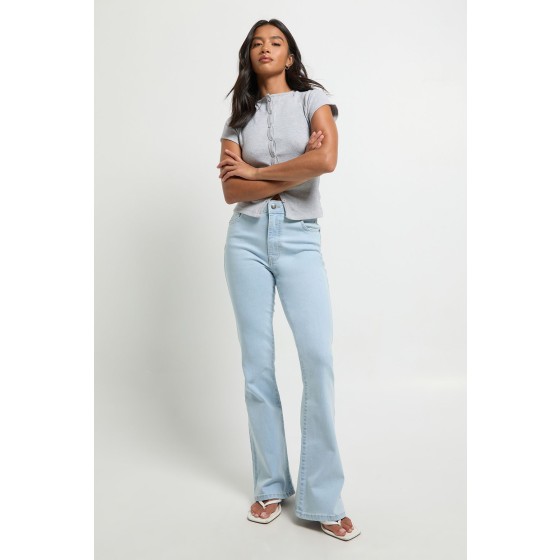 Petite High Waist Booty Lifting Flared Jean