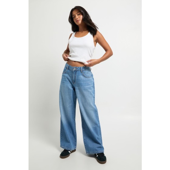Petite Basics Mid Waist Boyfriend Jean