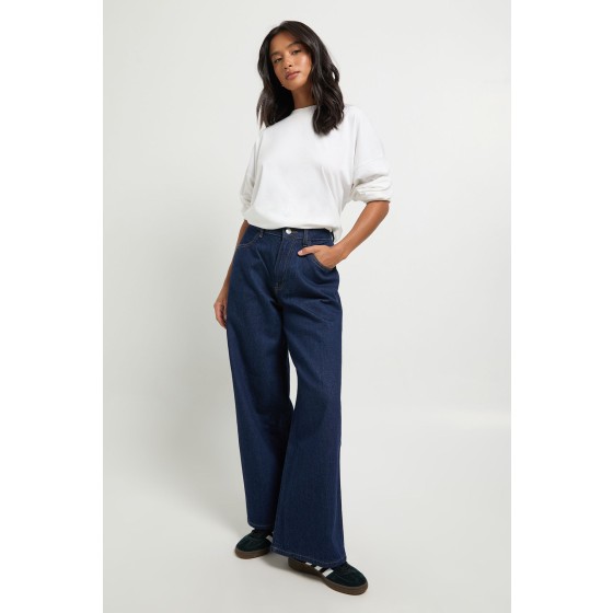 Petite Basics High Waist Wide Leg Jean