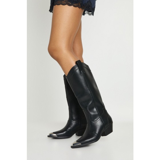Metal Toecap Detail Western Cowboy Boots