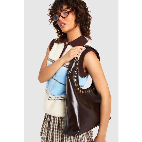 Studded Detail Tote Bag