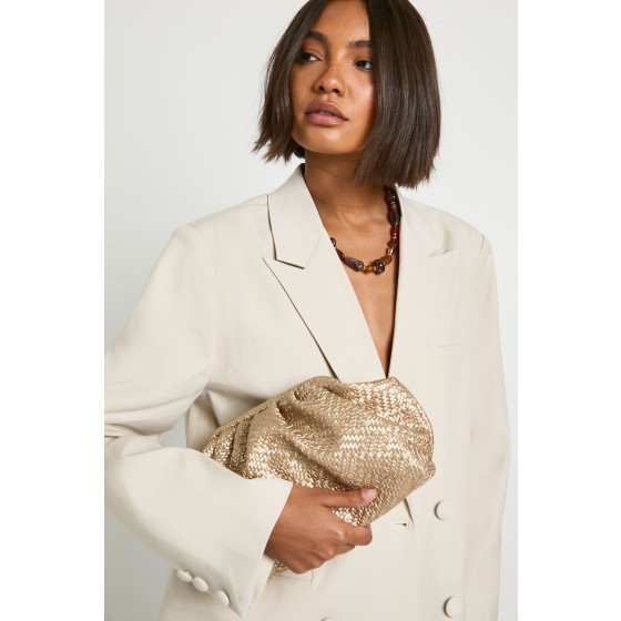 Textured Clutch Bag