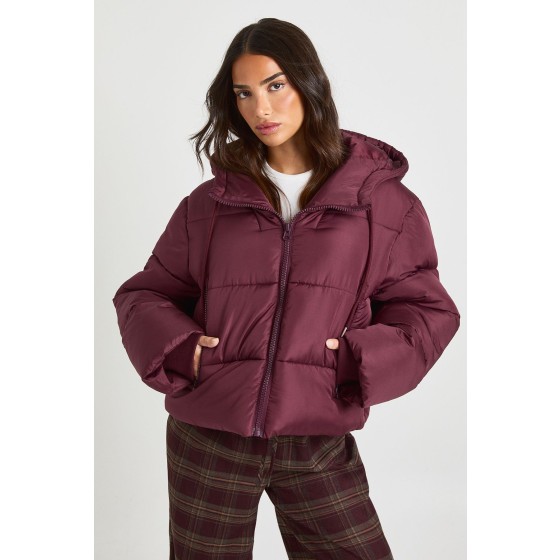 Petite Hooded Padded Puffer Jacket
