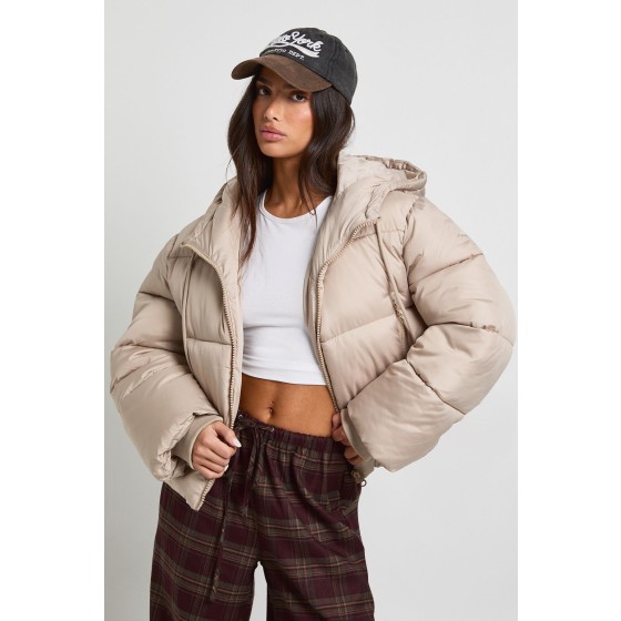 Petite Hooded Padded Puffer Jacket