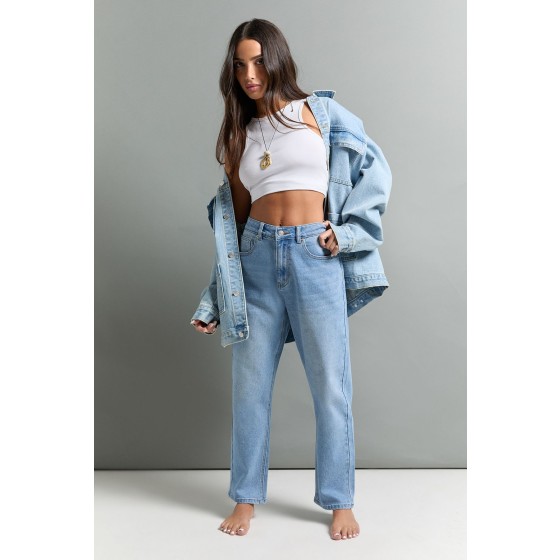 The Petite High Waist Mom Jean