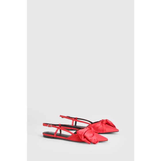 Premium Bow Detail Pointed Flats
