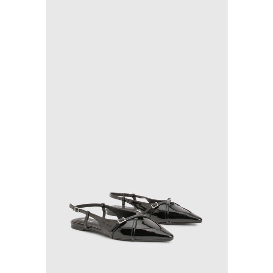 Cross Over Strap Detail Pointed Flats
