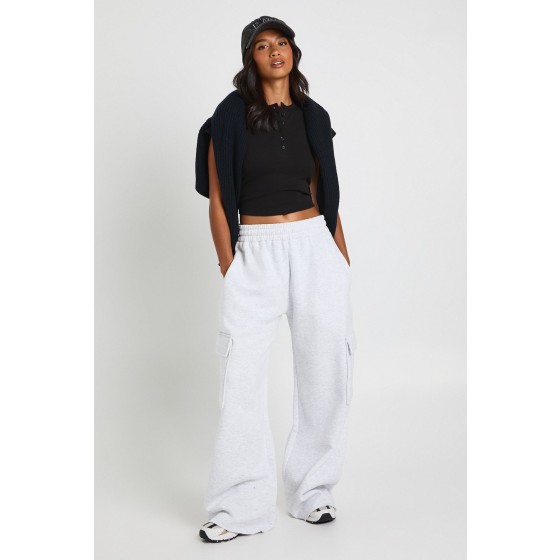 Petite Wide Leg Cargo Joggers