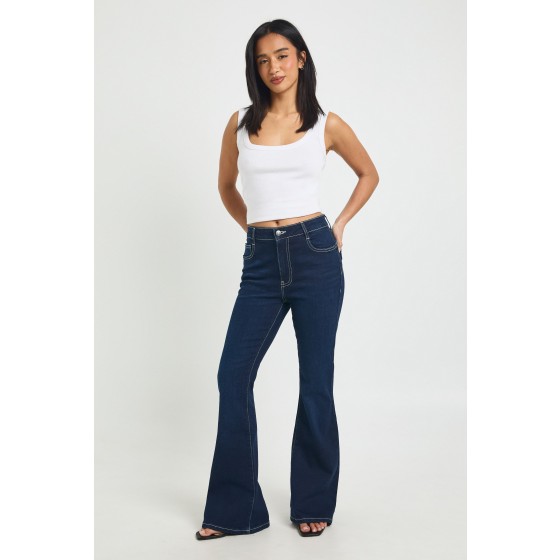 Petite High Waist Booty Lifting Flared Jean