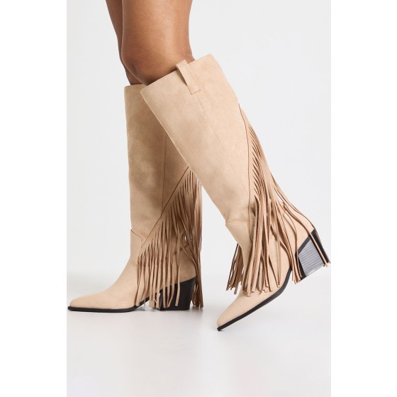 Wide Fit Tassel Western Cowboy Boots
