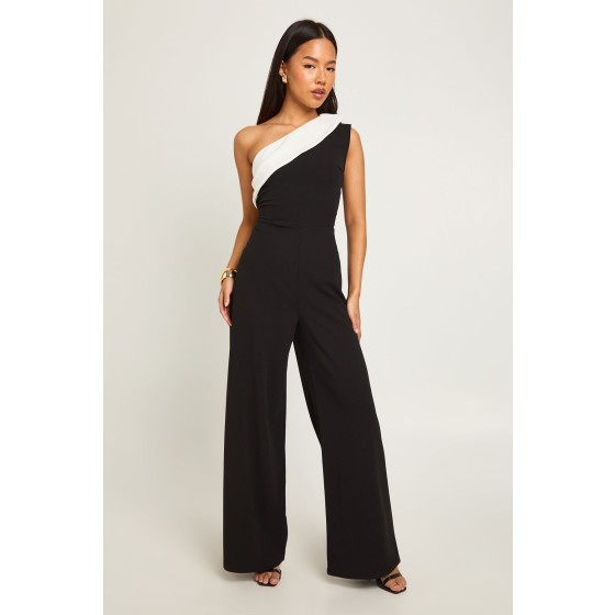 Petite Mono Wide Leg Jumpsuit