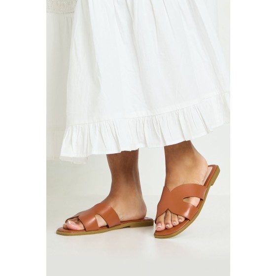 Cut Out Flat Sandals