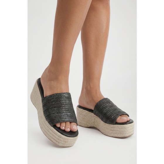 Raffia Flatform Wedges