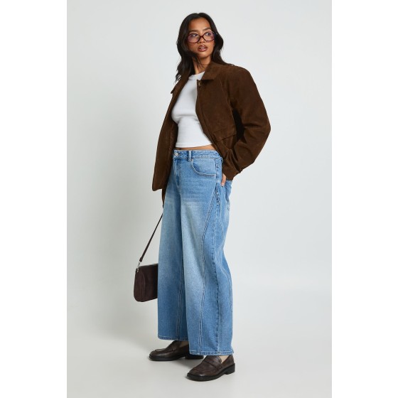 The Petite Mid Waist Barrel Jean