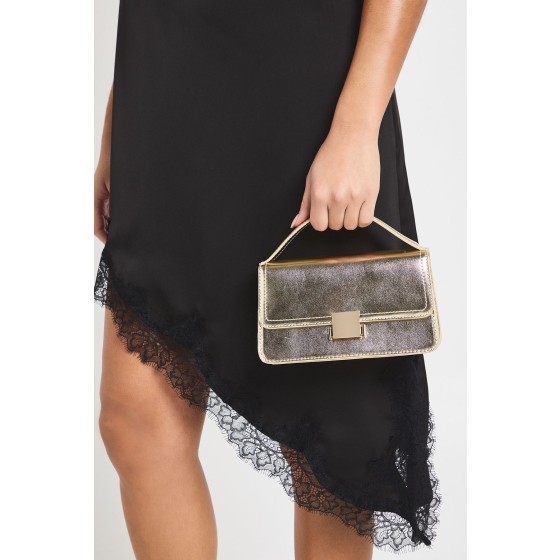 Hardware Detail Box Grab Bag With Detachable Strap