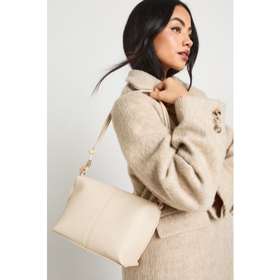 Knot Detail Basic Shoulder Bag