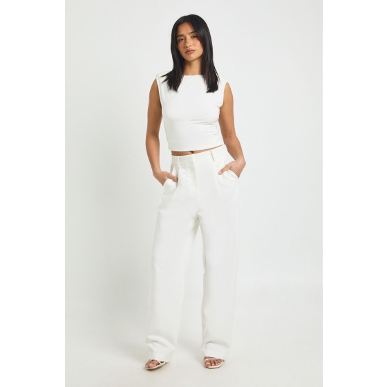 Petite Essential Straight Leg Tailored Trousers
