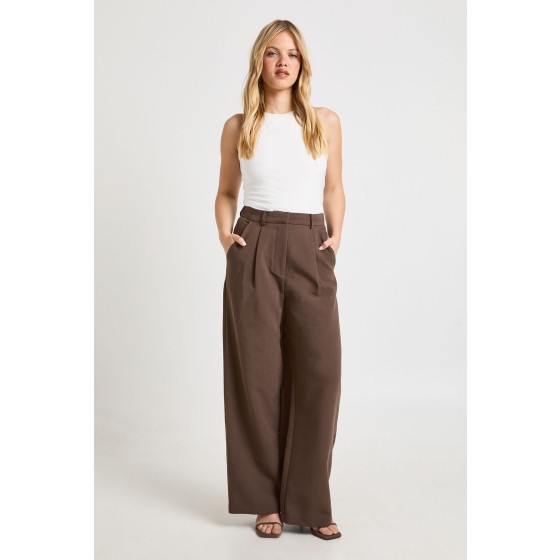 Petite Essential Wide Leg Tailored Trousers