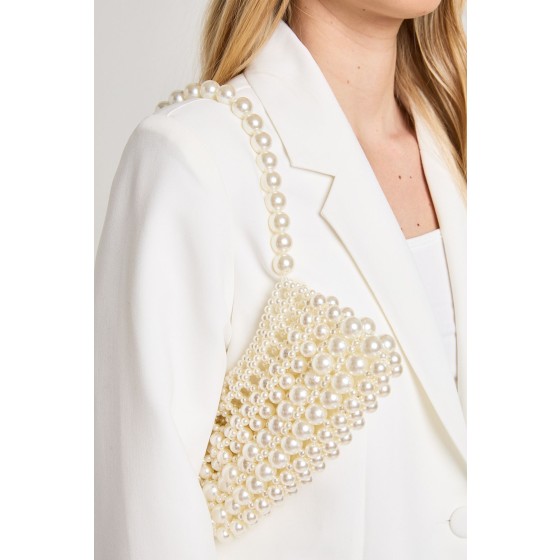 Pearl Detail Shoulder Bag