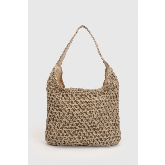 Slouchy Straw Beach Bag
