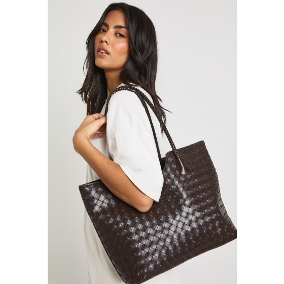 Woven Large Tote Bag