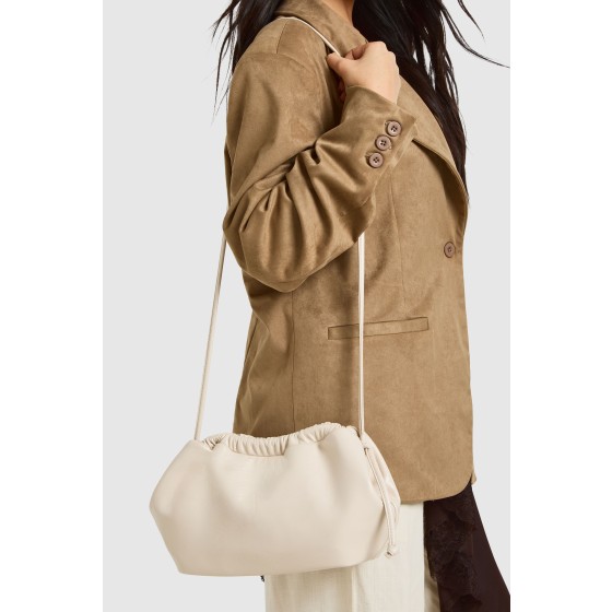 Snap Detail Cross Body Bag With Detachable Strap