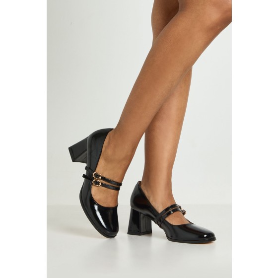 Block Heel Mary Janes